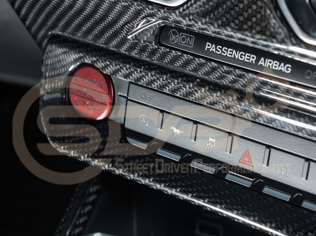 2024-UP FORD MUSTANG S650 | CARBON FIBER SINGLE SCREEN AC CONTROL CENTER SURROUNDING INTERIOR TRIM COVER